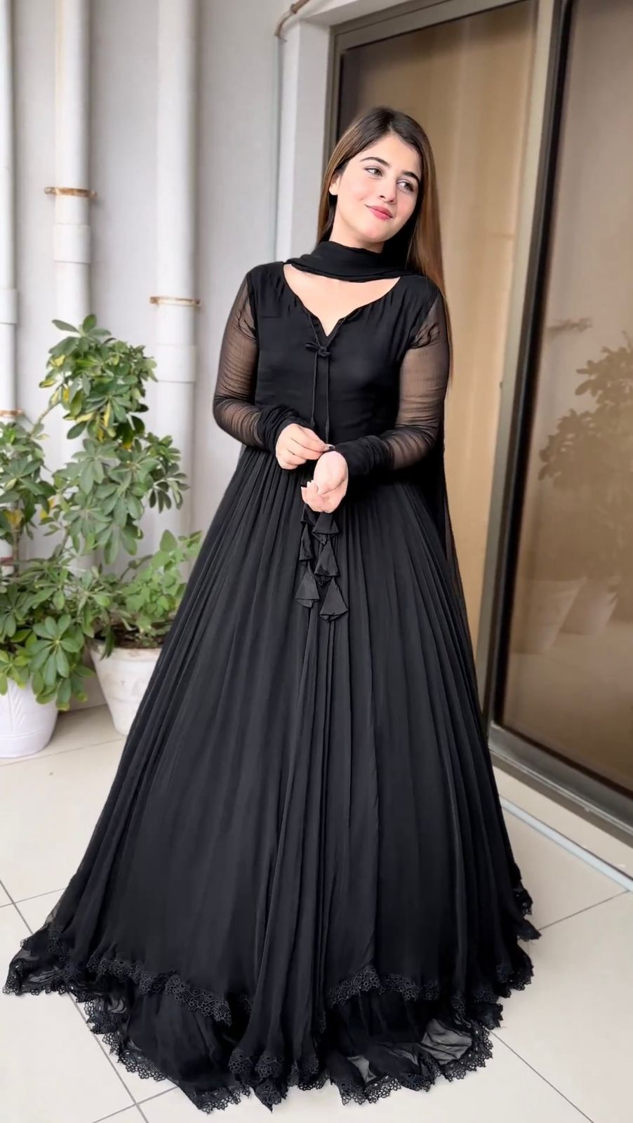 Black Color Gown Indian Dress Anarkali Suit Wedding Suit Designer Gown Traditional Gown Partywear Gown Anarkali Gown Bridal Gown