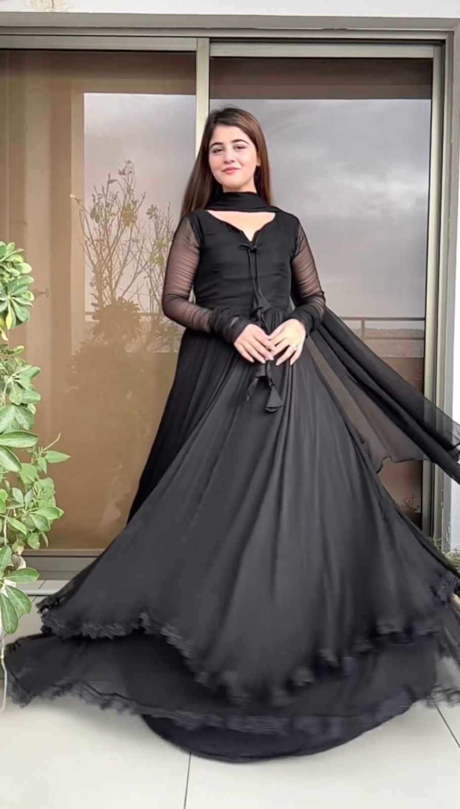 Black Color Gown Indian Dress Anarkali Suit Wedding Suit Designer Gown Traditional Gown Partywear Gown Anarkali Gown Bridal Gown