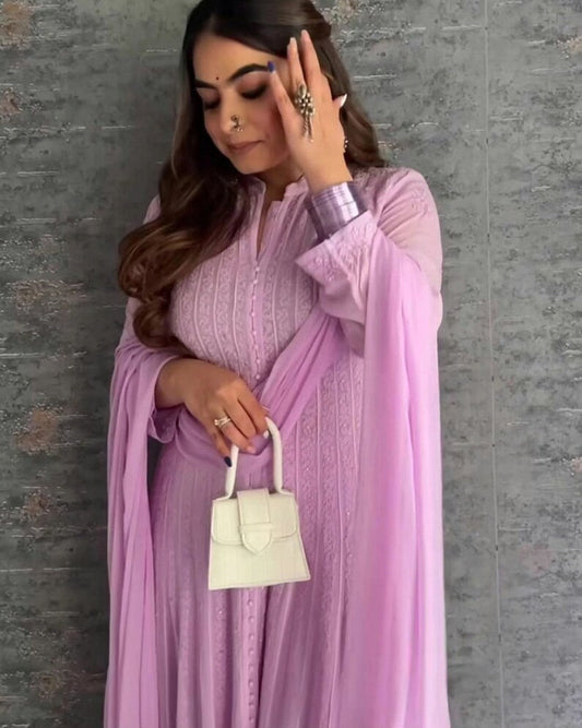 Special Purple Anarkali Suit