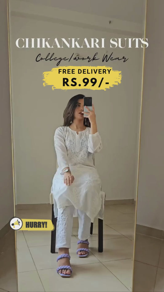 Women Silk Blend Kurta Trouser Set