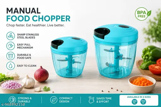 Manual Chopper Combo 450ml &amp;amp; 1000ml