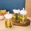 230 ml Oil Dispenser with Brush, Oil Containers for Kitchen, Oil Bottle for Kitchen, Oil Bottle with Brush, Oil Can for Cooking, Baking, BBQ, Marinating (Pack of 1 – Multi Colour)