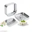 AIRA Stainless Steel Paneer Maker Mould Big Size, Paneer Press with Lid, Tofu Press Mould Maker, Whey Seperator (Square, 450ml Capacity)