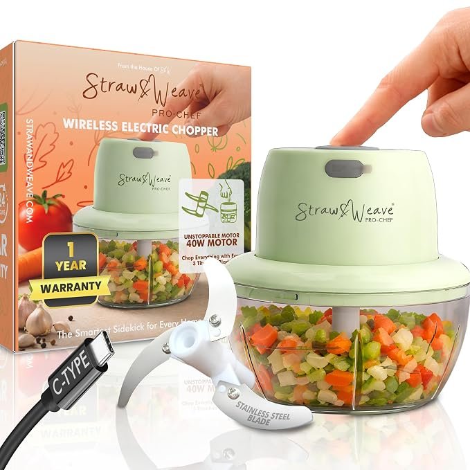 Mini Kitchen Choppers 500 ML &amp;amp; Chopper For Kitchen Use | 1 Year Warranty | Food Grade Jar | Vegetable Chopper For Kitchen for Mincing Garlic, Ginger, Onion, Vegetable | Unstoppable Motor | 40W