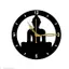 Wall Clock-039 Black 25x25cm