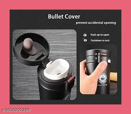 offee Travel Mug, Double Walled Stainless Steel Tumbler, Insulated Cup with Leakproof Lid, Thermal Mug with Non-Slip Protective Grip